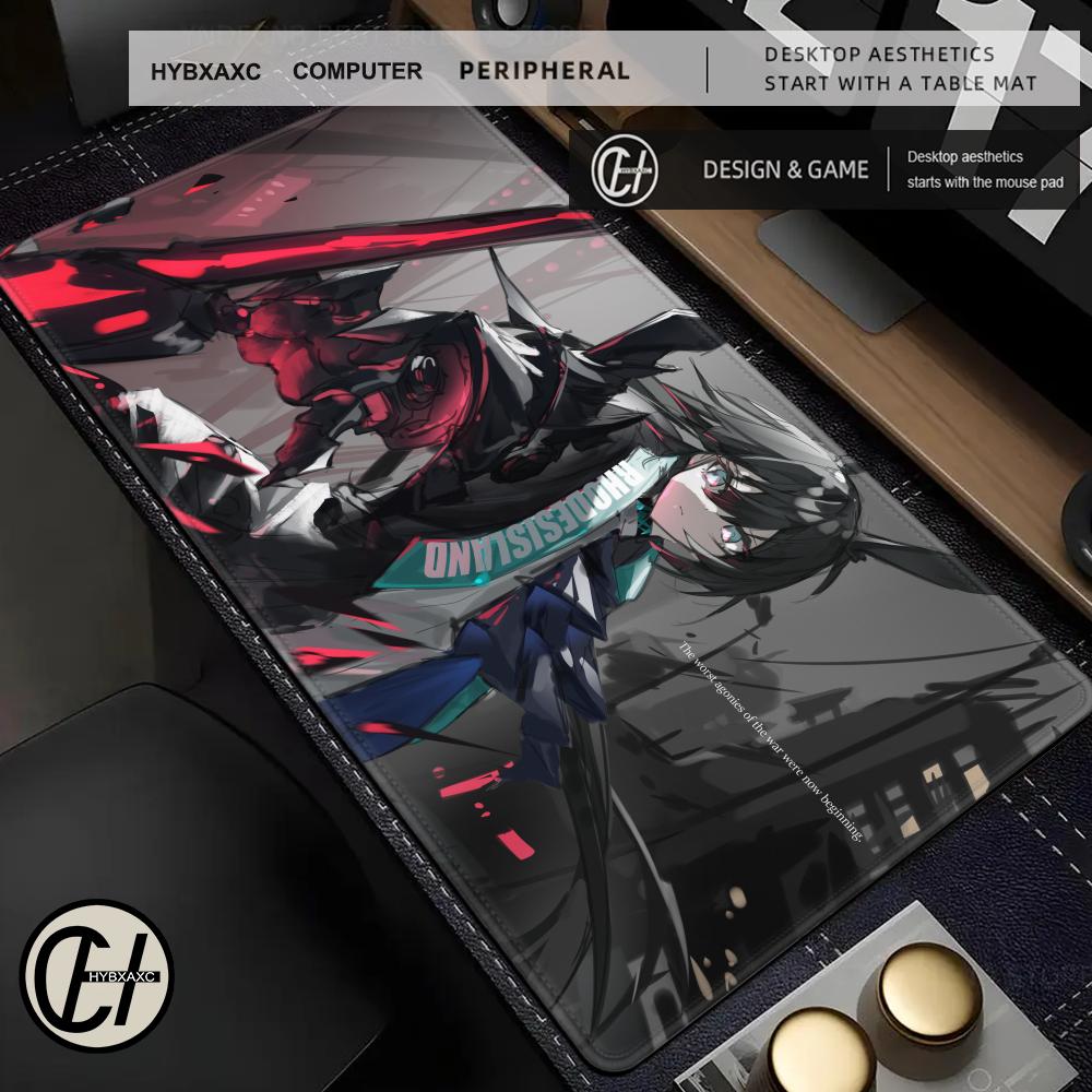 Anime Mouse Pad Gamer Computer Accessories Rubber Desk Mat Arknights XXL Playmat Gaming Office Deskmat Mousepad Large Pc Carpet