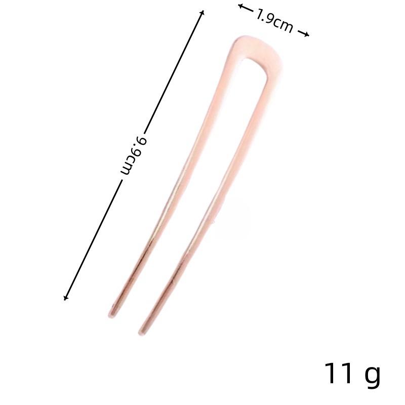 Chinese Style Modern U-Shaped Hairpin: Elegant Hair Fork Bun Tool