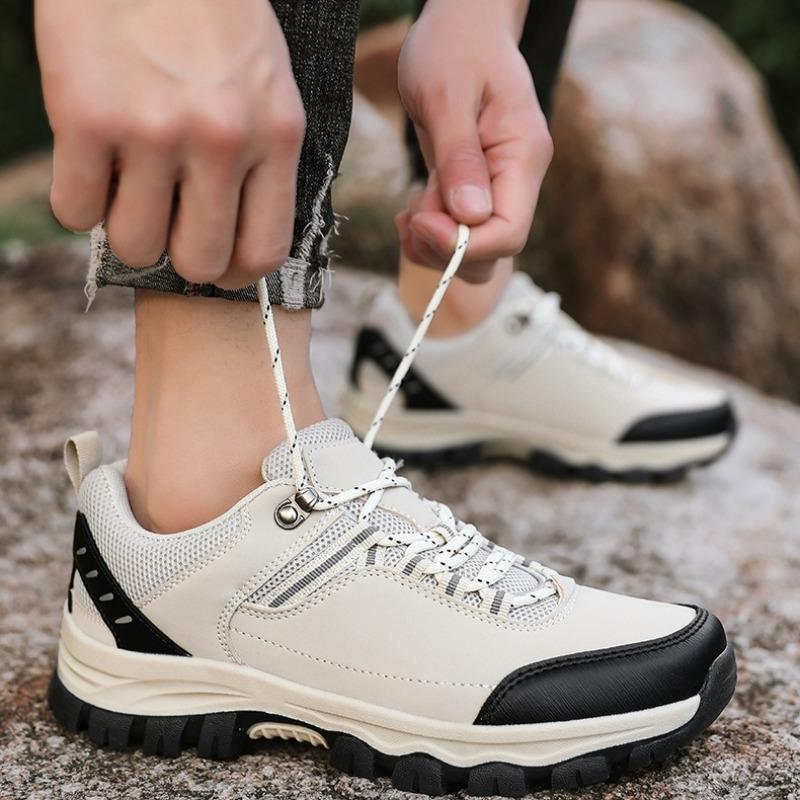 Men's Sneakers Outdoor Hiking Shoes High Quality Leather Casual Shoes Non Slip Climbing Shoes Sneakers for Men Zapatillas Hombre