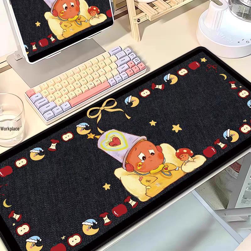 Starman Cute Girl Desk Mat - Large Mouse Pad for Students and Office