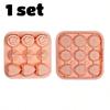 4 Stück Rose Herz Diamant Eiswürfelform 9 Fächer 3D Eisform mit Deckel Einfaches Entformen für Whiskey Bourbon Cocktail Wein Kaffee Saft
