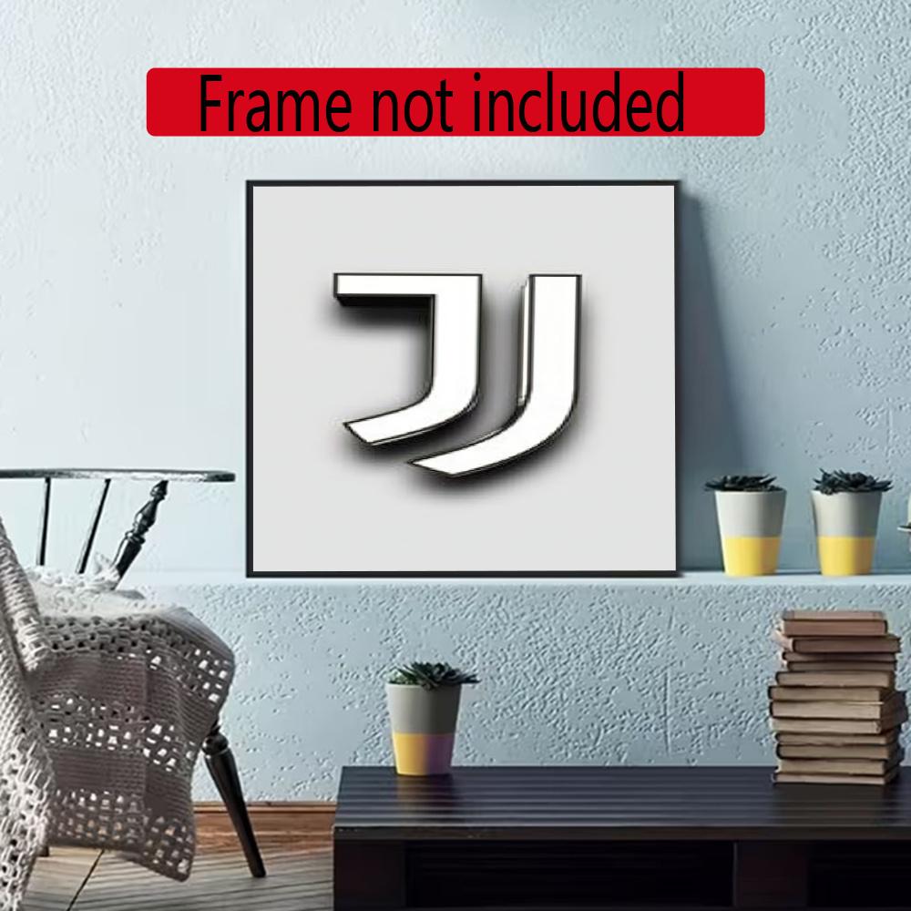 Juventus 5D Diamond Painting Round Diamond Rhinestones Mosaic Diamond Embroidery Wall Paintings Rhinestones Gift Frameless
