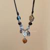 Misty Rain Kralen~ Nationale Stijl Kralenketting Dames Zomer Zen Stijl Lichte Luxe Premium Sleutelbeenketting Accessoires