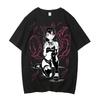Fire Force T-Shirt Baumwolle Männlich Kawaii Koreanische Kleidung Retro Atmungsaktiv Klassisches Hemd Bunt Retro Anime Streetwear Damen
