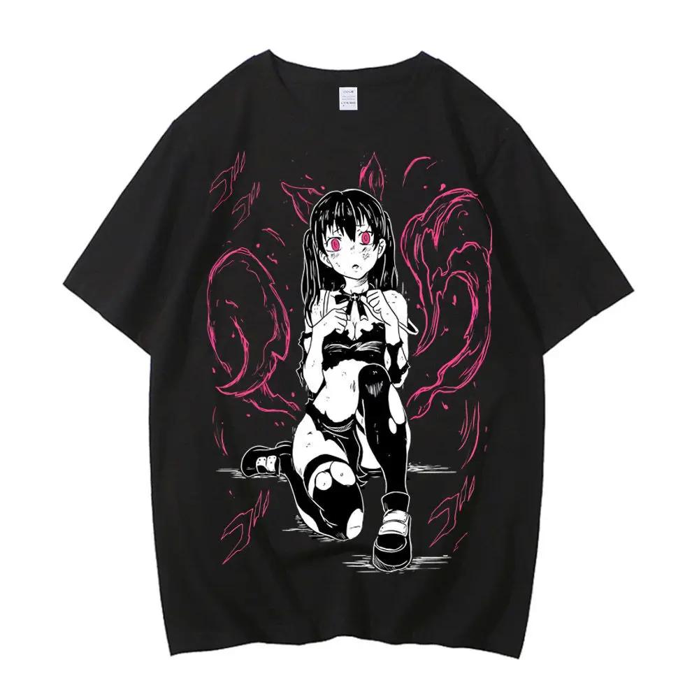Футболка Fire Force Хлопок Мужская Кавайная Корейская Одежда Ретро Дышащая Классическая Рубашка Цветная Ретро Аниме Уличная Одежда Женская S