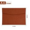 Large Leather A4 Document Folder with Customizable Logo