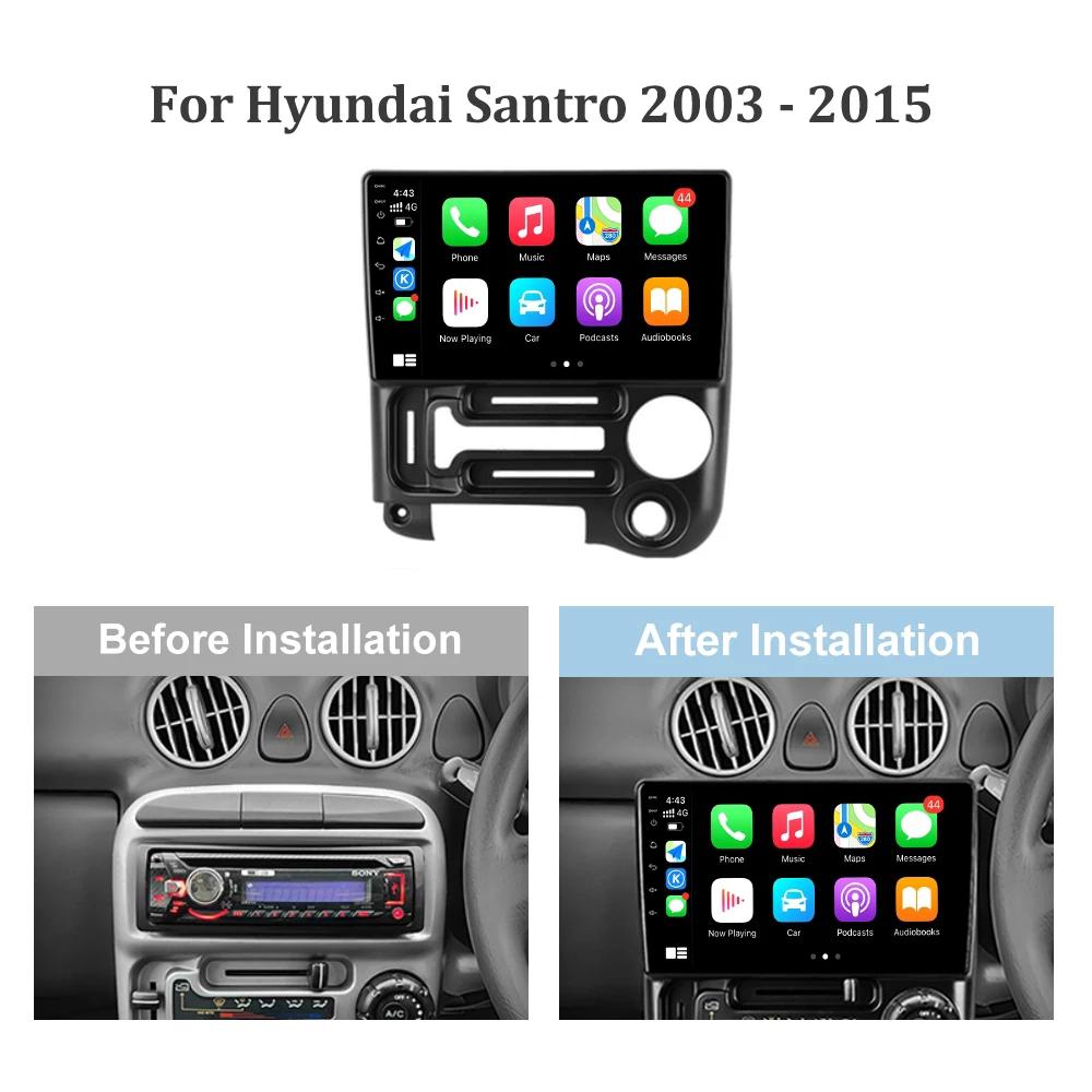Android13 For Hyundai Santro 2003 - 2015 Car Radio Multimedia Video Player GPS Navigation 4G WiFi Stereo Carplay Autoradio 2 Din