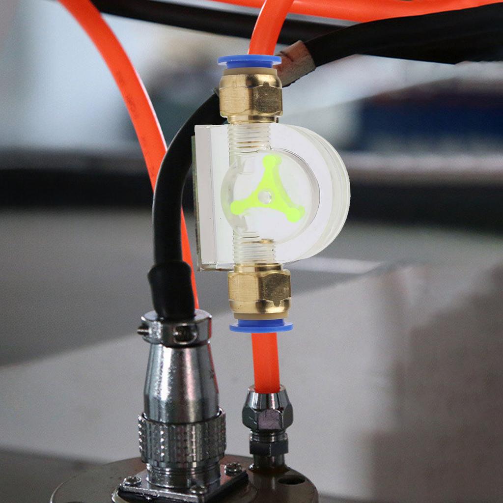 1pcs Flow Meter Water Cooling Monitor Spindle Motor Rotation Cooling Indicator Shell Flow Measuring Instruments