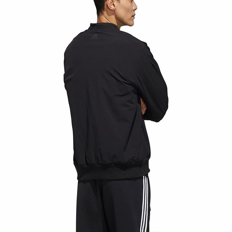 Adidas Padded Logo Fitted Jacket Men Outerwear Black FJ0246