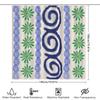 Unique Bath Curtain Blue Flowers Green Leaves Decorative Shower Curtain Waterproof Bathroom Decoration Item 52384176096 AliExpre