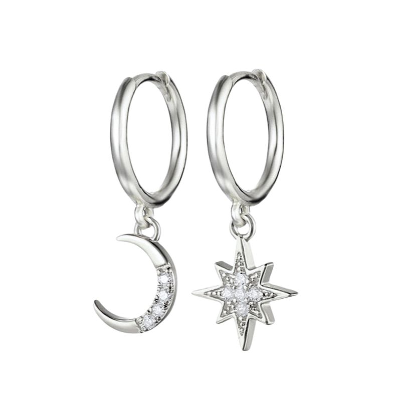 925 Silver Needle Vintage Gold Earrings for women Fashion Lightning Pendant Hoop Earrings Wedding High Luxury Jewelry