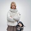 Damen Baumwolljacke 2024 Neu Winter Damen Slim Kurz Kapuzen Warm Mantel Damen Oberbekleidung Damen Einfarbig Lässige Parkas Tops