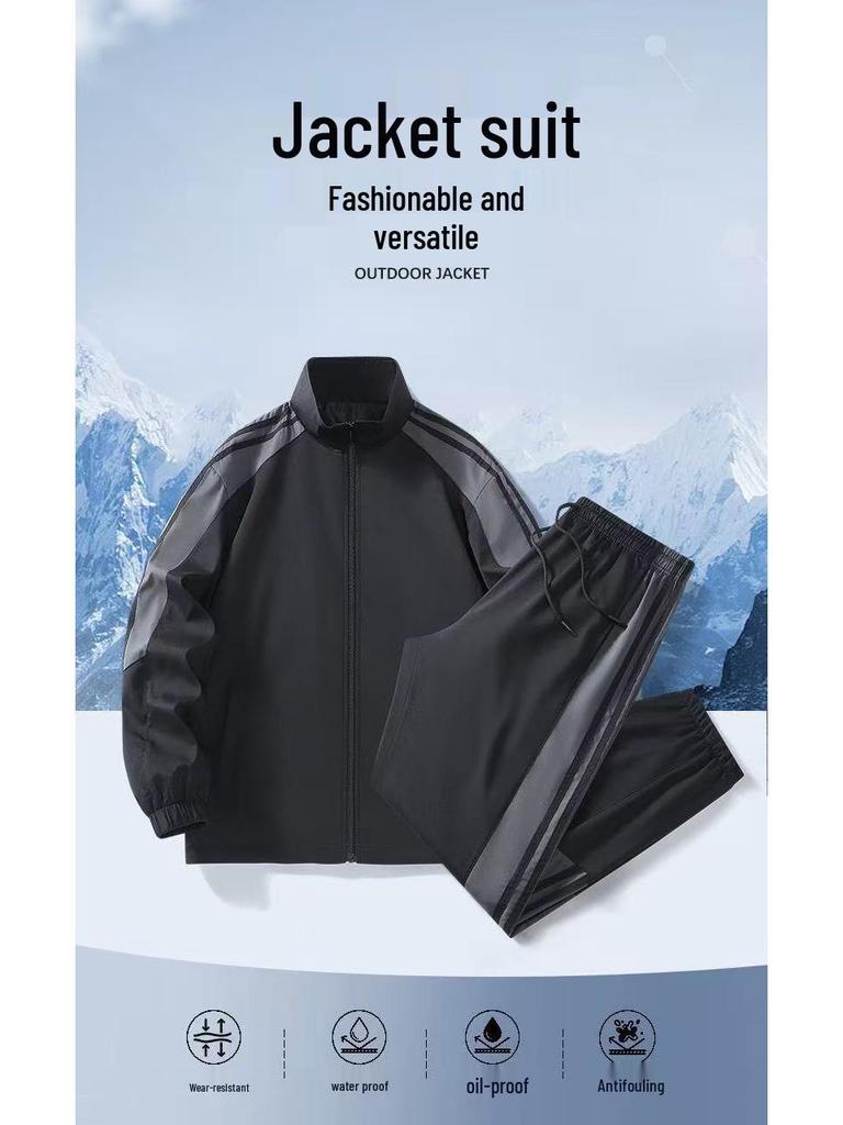 Herren Freizeit Herbst Sport Trainingsanzug Set