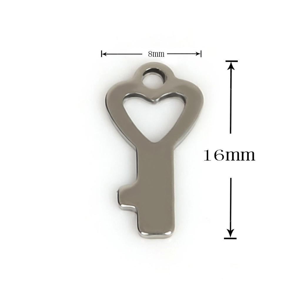 50Pcs Geometric Pendant Stainless Steel Charms For Women Kids Necklace Bracelet DIY Jewelry Making Accessories