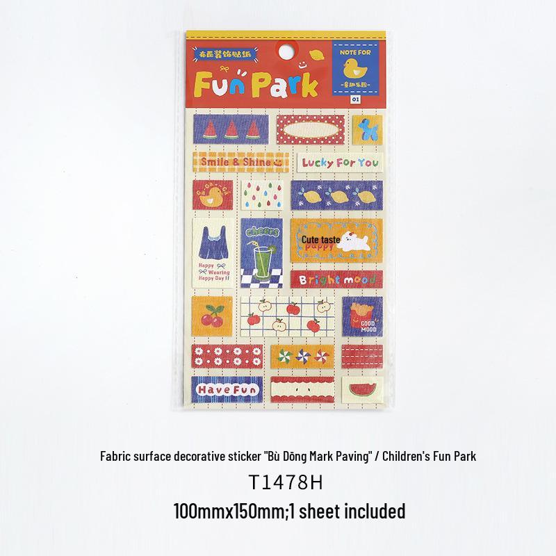 Decorative Cloth Stickers: Cute Labels for Journals and Collages