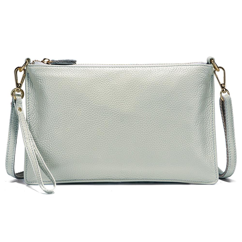 Zency Kvinner Skulderveske Myk Skinn Håndveske Clutch