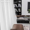 1 Stück NAPEARL Moderner Weicher Tüll Transparent Vorhang Einfarbige Fensterabschirmung für Wohnzimmer Schlafzimmer Heimdekoration