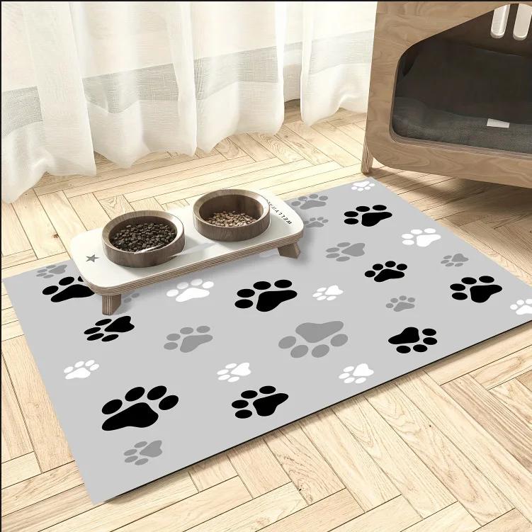 Dog and Cat Food Mat Pet Bowl Mat Absorbent Stain-Free Quick-Drying Innovative Pet Supplies Dog and Cat Water Dispenser Mat