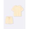 Gu By Uniqlo Cotton Color Lounge Set  Short Sleeve   Shorts 