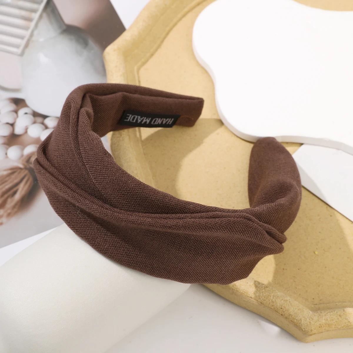 

1pc Fashion Wide Headband Elegant Hair Hoop Hairband Autumn Winter Lady Casual Shopping Travel Headpiece Accessories