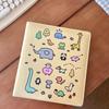 Girls' Playful Heart Custard Zoo Leather Four-Pocket Star Card & Polaroid Album
