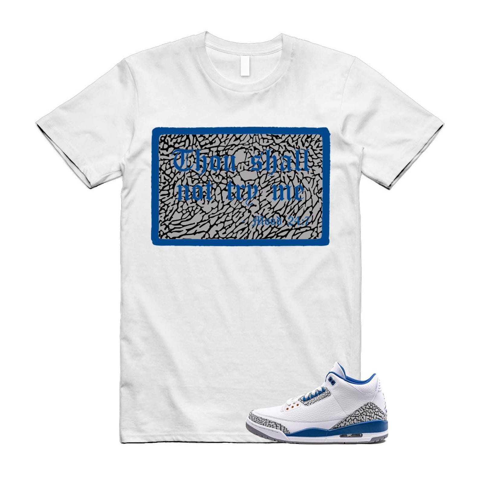 3 True Blue White Cement Grey Wizards T Shirt Match MOOD L