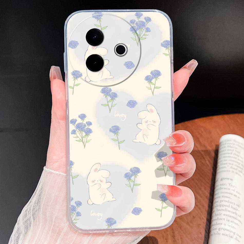 Case For Vivo Y39 Y38 5G Ocean Fish Transparent Phone Back Cover For VivoY 39 Y 38 Soft Slim TPU Silicone Lightweight Protectors