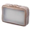 ELECOM Gadget Gadget Pouch with Transparent 2 Gadget Storage M Pouch, Window, Compartments, Case, Pouch, Size, Beige, BMA-GP16MBE