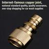 Brass Quick Connect Adapter High Pressure Washer Hose Connector Easy Assembly for Wash Machine Accessories
