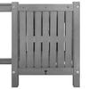 Vidaxl Ławka Ogrodowa Z 2 Donicami 150 Cm, Lite Drewno Akacjowe, Szara