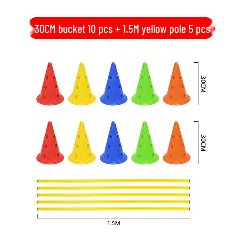 Children's Sports Training Hurdles and Cones Set