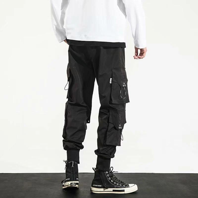 Trendy Streetwear Quick Dry Ice Silk Pants Men Classic Cargo Pants Man Summer Thin Straight Leg Versatile Casual Pants