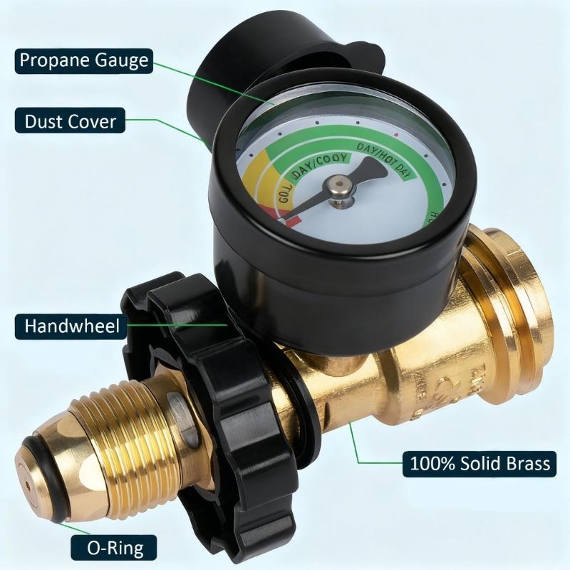 Converter Adapter Propanes Tanks Connector Tanks Filling Connector Adapter Gas Tanks Coupler Refill Attachments Head