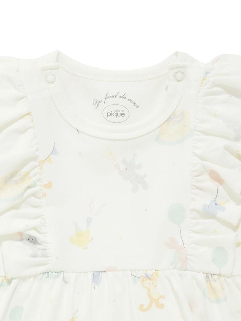 Limited Edition BABY Anniversary Pattern Romper PBCO252496 OWHT 70 [Gelato Pique]