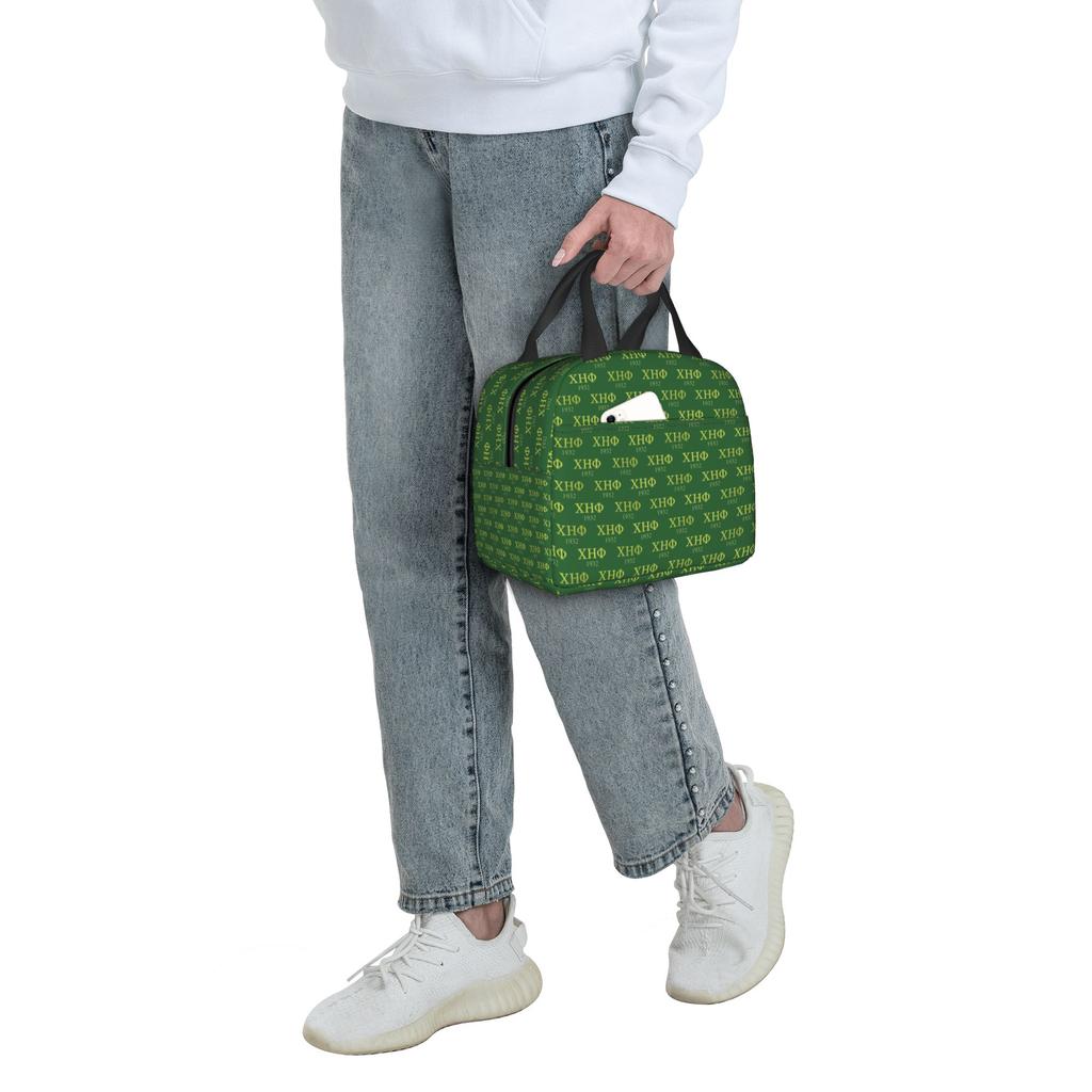 CHI ETA PHI Infirmière de Sororité 1932 Boîtes à Lunch Réutilisables Femmes Imperméable Thermique Refroidisseur Aliment Isolé Sac à Lunch Travail de Bureau