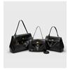New Leather Bag Women's Large-capacity Tote Bag Shoulder Handbag Lock Commuter Armpit Bag