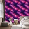 Watercolor Galaxy Purple and Indigo Wallpaper for Living Room and Bedroom 50x1000