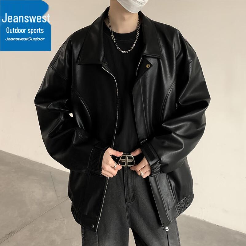 

Men s Spring Autumn American Retro Lapel Jacket L