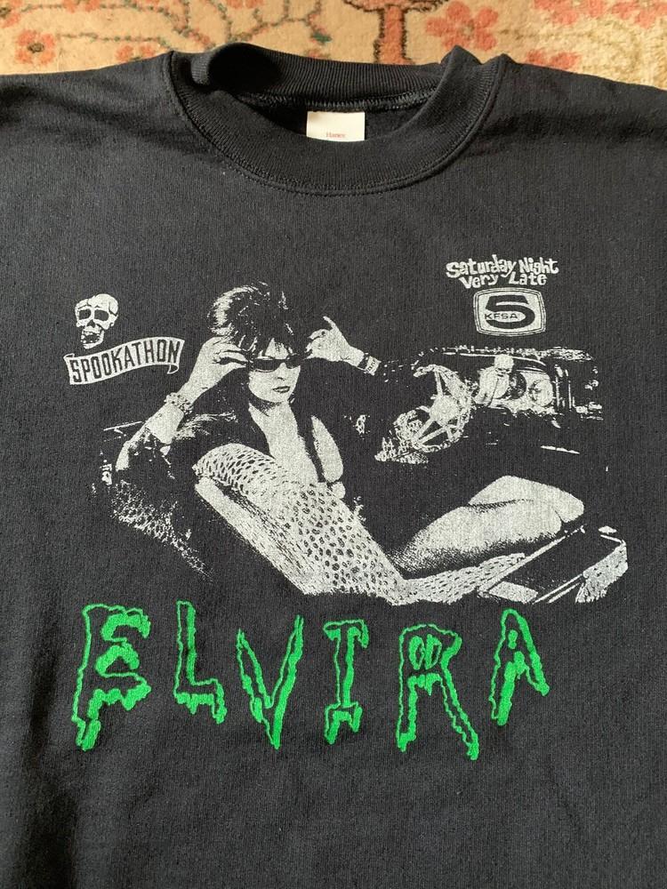 90s Elvira Shirt Graphic tee Men Women Remake T shirt NH23755 Unisex T-Shirt S