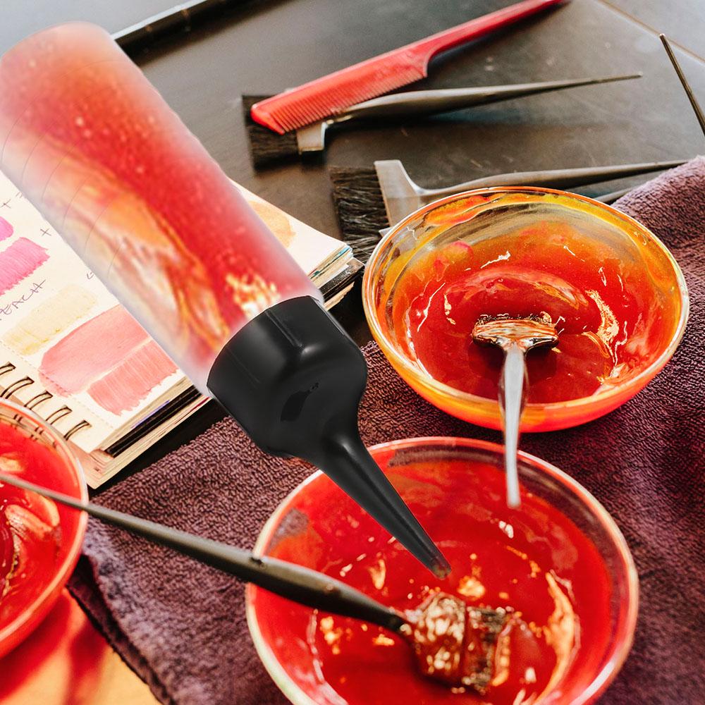 150ml Hair Dye Bottle Hair Color Mixer Bottle Hair Color Applicator Bottle with Black Slant Tip