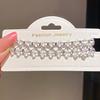 Glass Geometric Crossover Hand Chain With Electroplated Finish For Women Gift