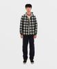 SAFARISPOT Cottage Reversible Hoodie Shirt Jacket (Black/Purple)