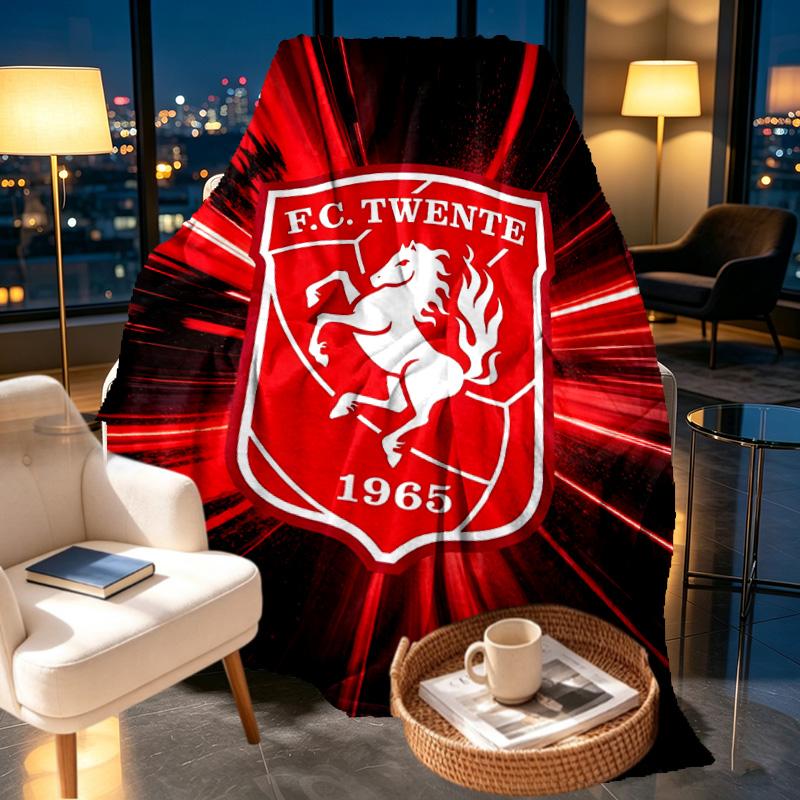FC Twente Print Blanket - Soft & Comfortable, for Bedroom, Travel, Sofa, Home Decoration - Birthday Christmas Gift for Friend