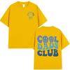 Cool Dad Club T-shirt Men Clothing Dads Birthday Short Sleeve T-shirts Grandfather Husband Fathers Cotton T-shirt Top Streetwear