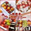 "Newcomer 0.01" Rock Candy Haw Skewers - Special Bamboo Skewers & Disposable Oden Making Materials and Tools