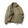 Winter Casual Lamb Wool Lapel Jacket, Men's Fleece Thickened Tooling Plus Size Jacket Top