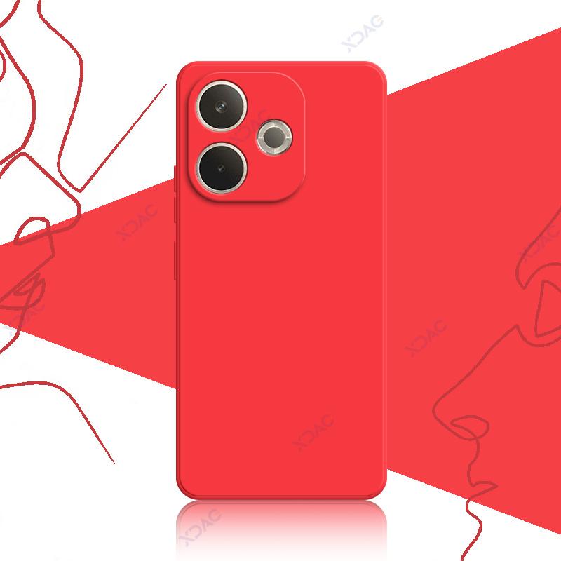 

Чехол для мобильного телефона 2025 года для OPPO A5 Pro 4G Energy 5G 6,67 дюйма, роскошный мягкий квадратный чехол из жидкого силикона OPPOA5Pro OPPO A5 Pro 5G красный