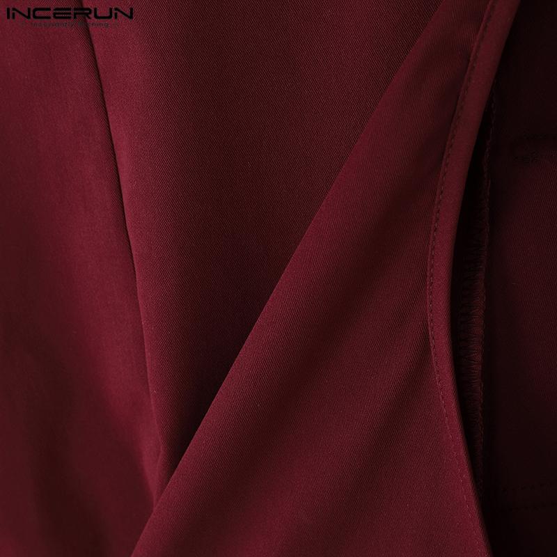 INCERUN Men Sleeveless Casual Loose Cargo Crop Tank Tops Waistcoat