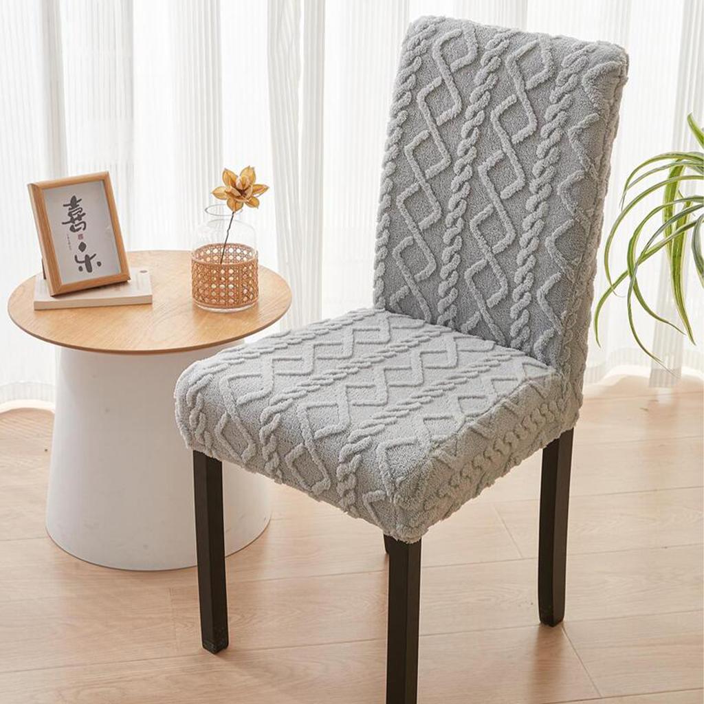 1pc Jacquard Elastic Dust-proof Chair Cover, Simple Four Seasons Universal, Suitable for Bedroom Living Room Chair Cover Decorat