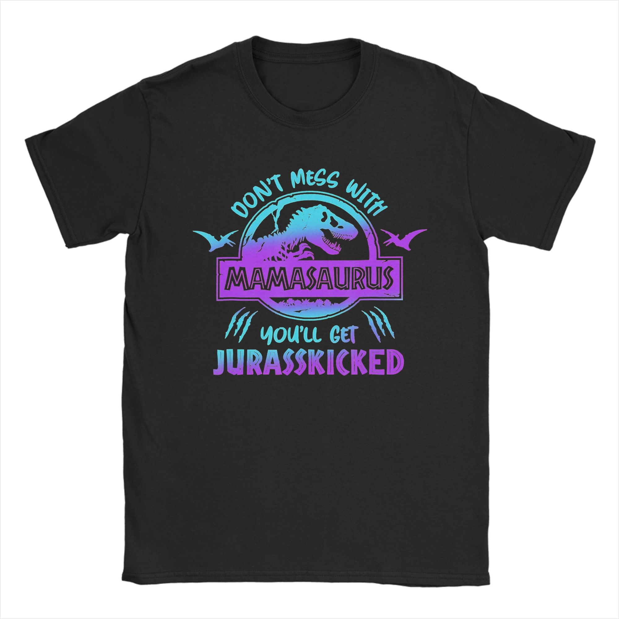 Mamasaurus Graphic Print T Shirts Unisex Women Mothers Day Gifts Cotton Tee Shirt Clothes S